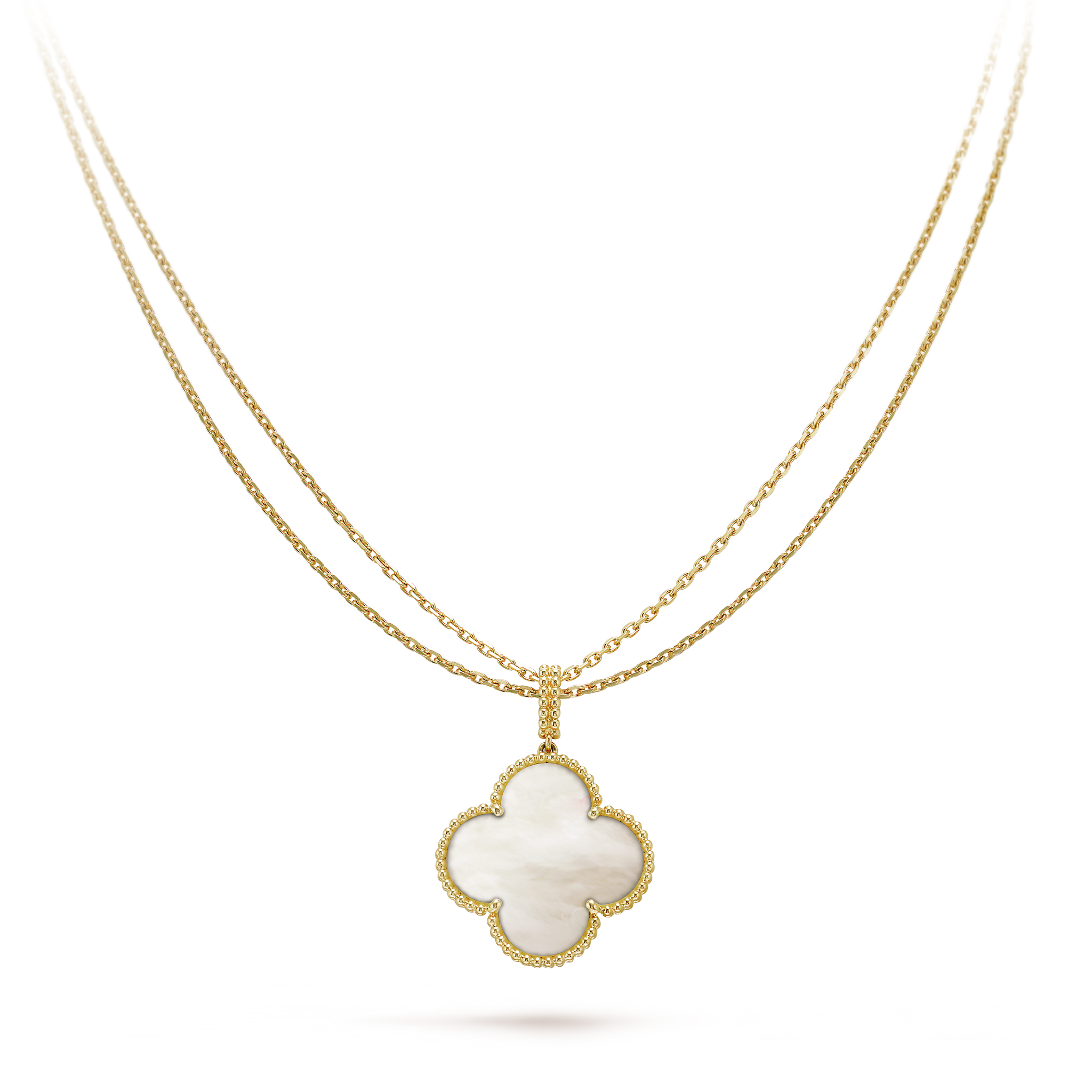 18K Magic Alhambra One Motif Pearl Necklace