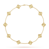 18K Van Cleef & Arpels Vintage Alhambra 10 Motifs Necklace