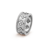 18K Van Cleef & Arpels Perlée Clovers Ring