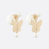 18K Dior Tribales Pearl Earrings
