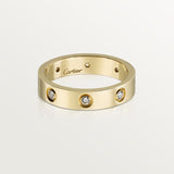 18K Cartier Love Wedding Eight Diamonds Ring