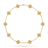 18K Van Cleef & Arpels Vintage Alhambra 10 Motifs Necklace