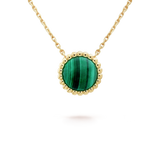 18K Van Cleef & Arpels Perlée couleurs Malachite Necklace