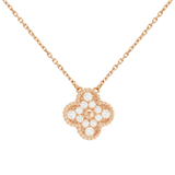 18K Van Cleef & Arpels Sweet Alhambra Diamond Necklace