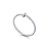 18K T Diamond Wire Ring