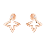 18K Louis Blossom Mini Hoops Earrings