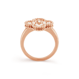 18K Vintage Alhambra Diamonds Ring