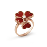 18K Van Cleef & Arpels VCA Sweet Alhambra Effeuillage Ring