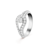 18K Van Cleef & Arpels VCA Couture Solitaire Ring