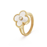 18K Van Cleef & Arpels Vintage Alhambra Pearl Ring