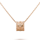 18K Van Cleef & Arpels Perlée Clovers Pendant Necklace