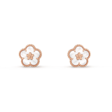 18k Van Cleef & Arpels Lucky Spring Plum Blossom Earrings