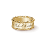 18K Van Cleef & Arpels Perlée Signature Ring