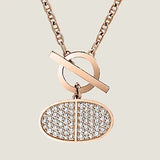 18K Chaine D'ancre Contour Pendant H Necklace