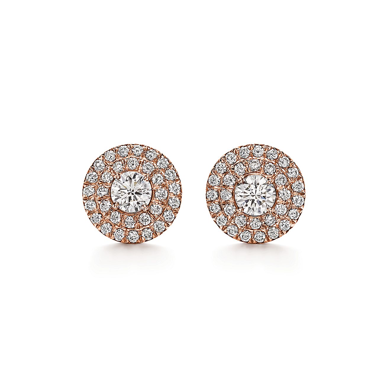 18K T Soleste Diamonds Rose Gold Earrings