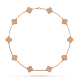 18K Van Cleef & Arpels Vintage Alhambra 10 Motifs Necklace
