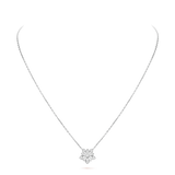 18K Lotus Openwork Pendant Necklace