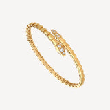 18K BV Serpenti Demi-Pave Diamonds Bracelet