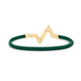 18K Louis Volt Upside Down Play Green Bracelet