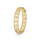 18K Yellow Gold Van Cleef & Arpels Perlée Clovers Bracelet