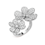 18K Van Cleef & Arpels VCA Frivole Between the Finger Ring