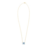 18K Mini Pop H Blue Necklace