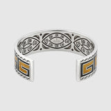 Double G Cube Yellow Wide Bracelet