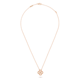 18K Rose Gold Sweet Alhambra Diamond Necklace