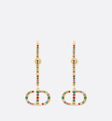 18K CD 30 Montaigne Crystals Earrings