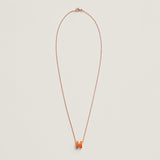 18K Mini Pop H Orange Necklace