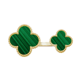 18K Magic Alhambra Malachite Clover Ring