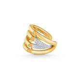 18K Louis Volt Upside Down Diamonds Ring