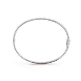 18K White Gold Perlée Diamonds One Row Bracelet