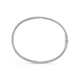 18K White Gold Perlée Signature Bracelet