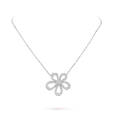 18K Flowerlace Pendant Necklace