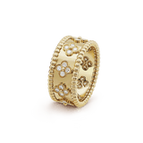18K Van Cleef & Arpels Perlée Clovers Ring