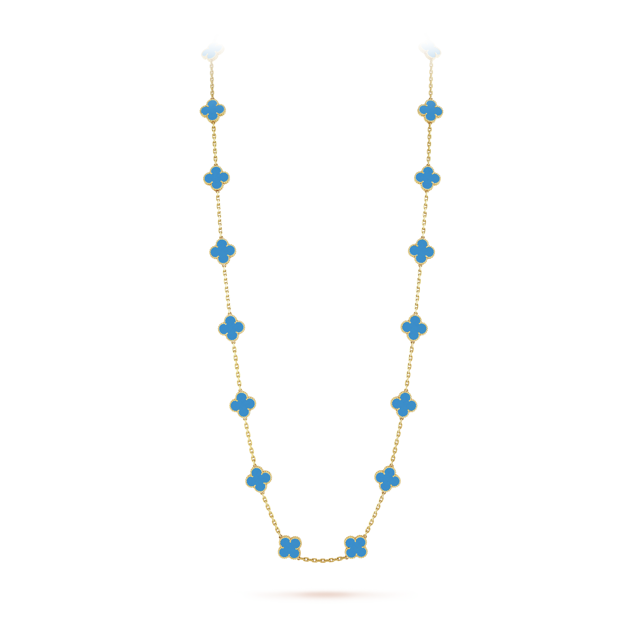 18K Vintage Alhambra 20 Motifs Long Necklace
