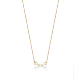 18K T Small Diamond Pendant Necklace