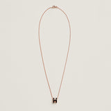 18K Mini Pop H Black Necklace