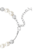 18K Louis Monogram White Pearls Bracelet