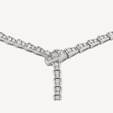 18K BV Serpenti Viper Full Pave Diamonds Necklace