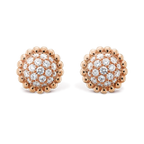 18K Perlée Diamonds Earrings