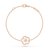 18K Van Cleef & Arpels Lucky Spring Plum Blossom Bracelet