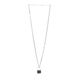 18K Louis Monogram Lock Pendant Necklace