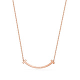 18K T Medium Diamond Pendant Necklace