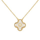 18K Van Cleef & Arpels Sweet Alhambra Diamond Necklace