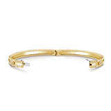 18K Yellow Gold Perlée Sweet Clovers Small Bracelet
