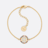 18K Dior Petit CD Multicolor Crystals Bracelet