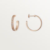 18K Love Pave Diamonds Earrings