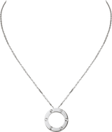 18K Love Diamond-Paved Necklace